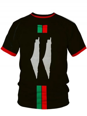 Palestina maillot noir uniforme de football kit de football pour hommes haut maillot de sport 2023-2024